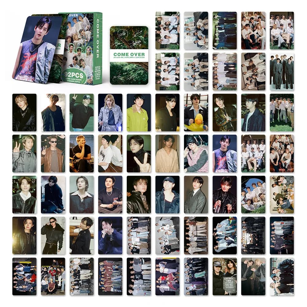 Hot 92Pcs K-pop BTS Photocards | Bangtan Boys 13th Anniversary 2026 Festa Merch, HD Collectible Cards, Fan Merch