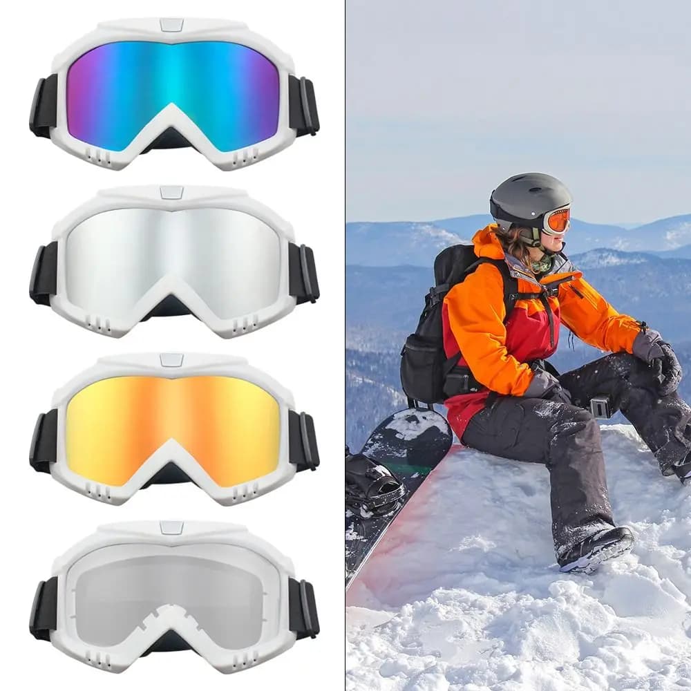 Occhiali protettivi da sci antivento invernali antipolvere per sport all'aria aperta Snowboard occhiali da ciclismo per Moto