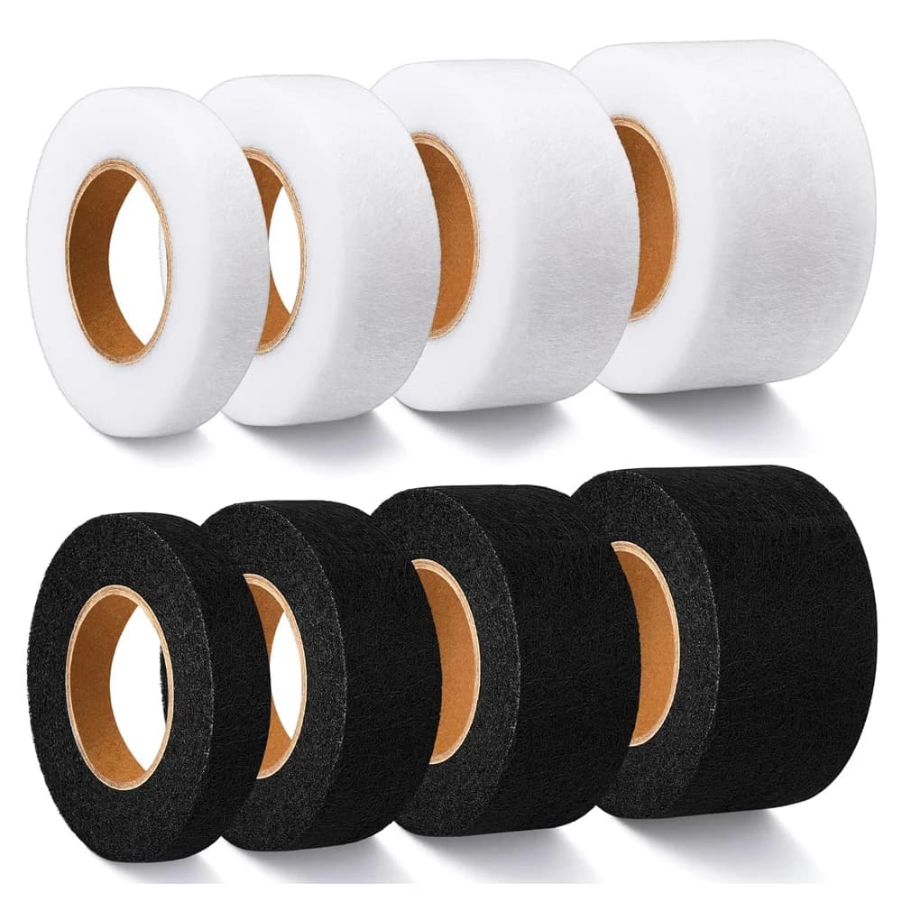 50M Iron on Hemming Tape No Sew Hem Tape tessuto fusibile Hemming Strip per pantaloni Jeans tende Dress cucire vestiti in tessuto