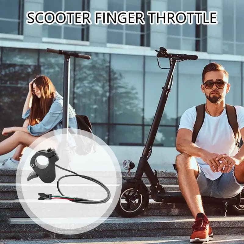 Acceleratore a pollice Ebike Scooter elettrico Acceleratore a pollice Connettore M8 Parte di ricambio del controller dell'acceleratore a dito per