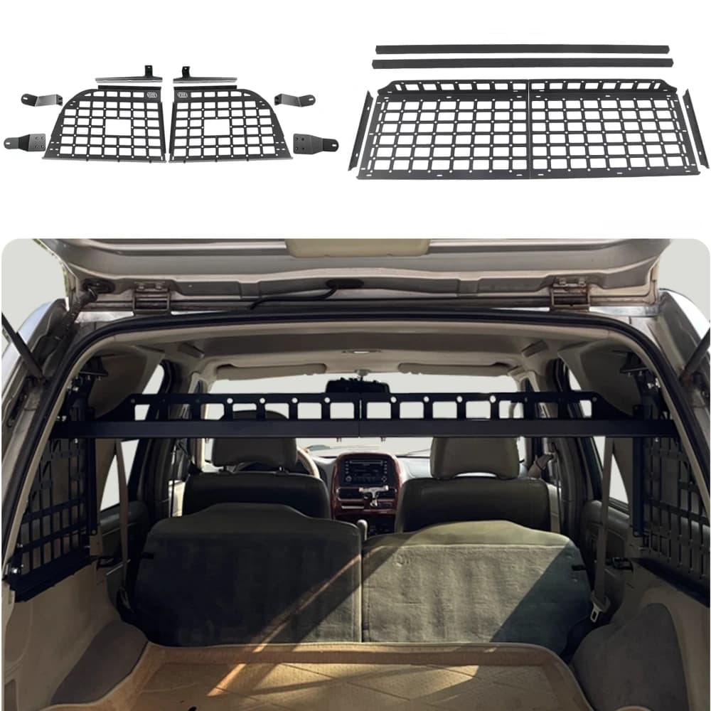 CGZ Trunk Shelf Storage Molle Panels System Cargo Organizers Racks For Nissan Xterra 2000 2001 2002 2003 2004