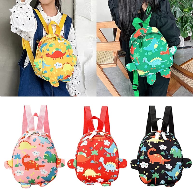 Cute Children's Bag Cartoon Dinosaur Children's School Bags Travel Backpack for kindergarten in preschool for boys and girls Anti-smarriage