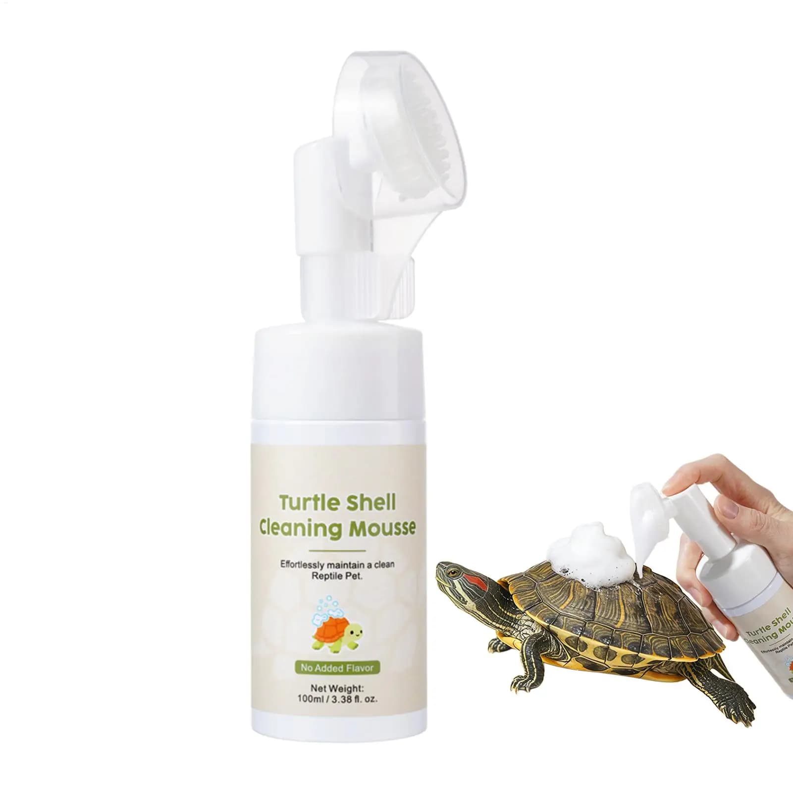 Reptile Cleaner Liquid 100ml Gentle Foaming Cleanser Moisturizing Turtle Shellcleaner For Lizard Snake Habitat Terrarium Indoor