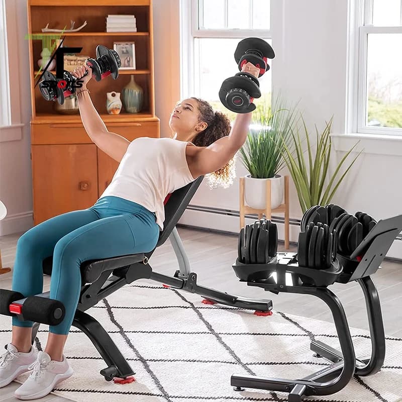Set di Manubri Regolabili in Ferro 40kg 24kg, Pesi per Palestra e Fitness, Attrezzatura per Allenamento Domestico da 5 a 90 libbre