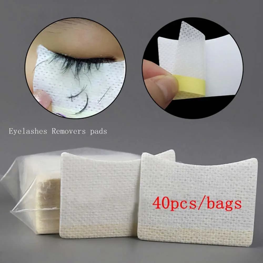 Cotton Sauces for Cleaning, Removing Necklace Fin Eyelashes, Patch for Extension Eyelashes, Wall decals for Grafting Eyelashes, Tamps Remove Eyelashes
