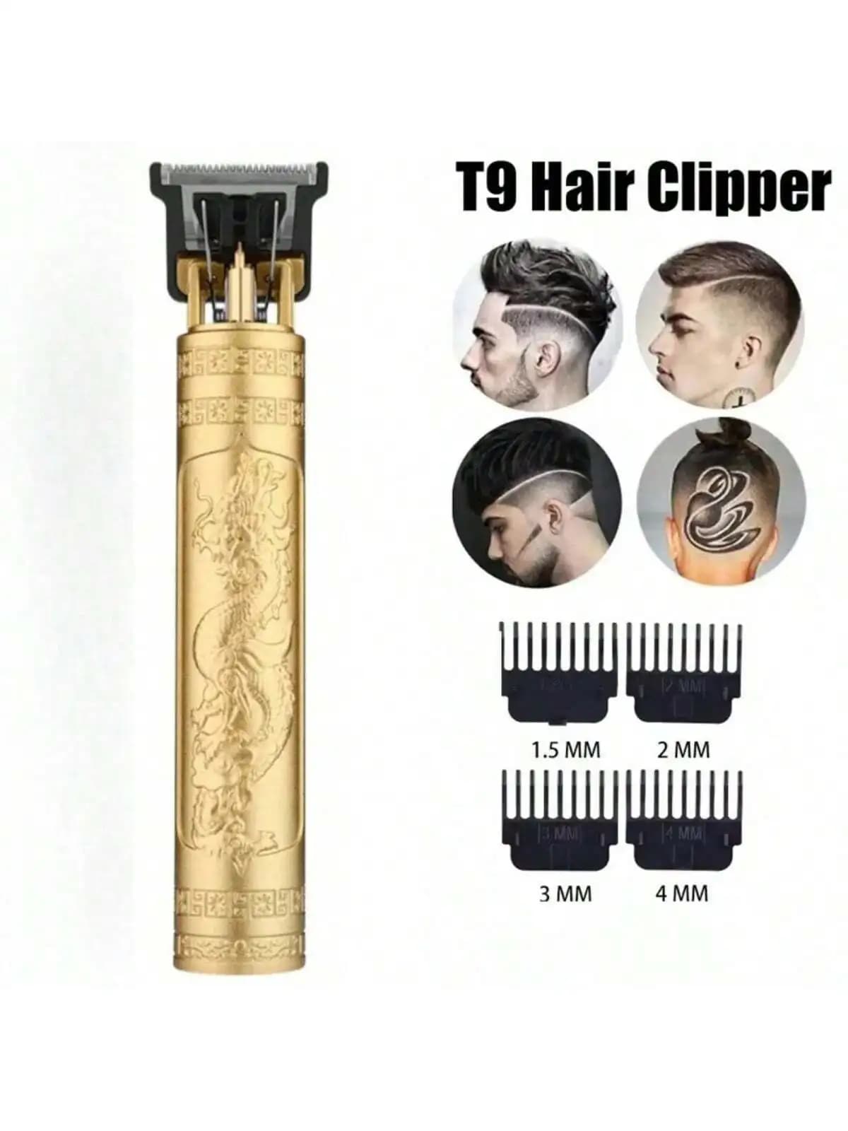 Tagliacapelli T9 per Uomo, Macchina Vintage per Taglio Capelli, Kit Regolabarba, Rasoio Elettrico per Corpo e Barba