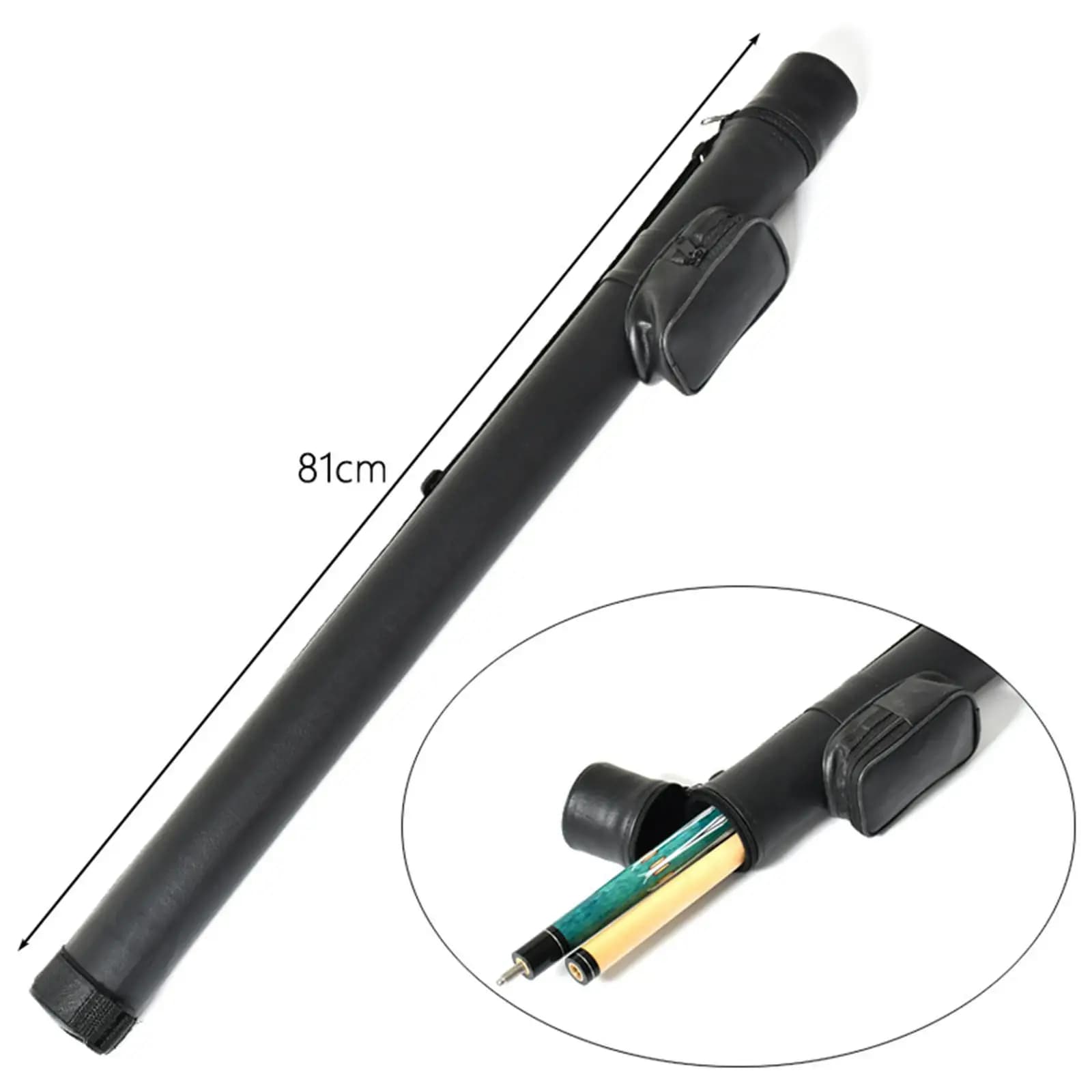 1/2 Billiard Carrying Cases Portable Pool Cue Rod Carrying Bag Pool Cue