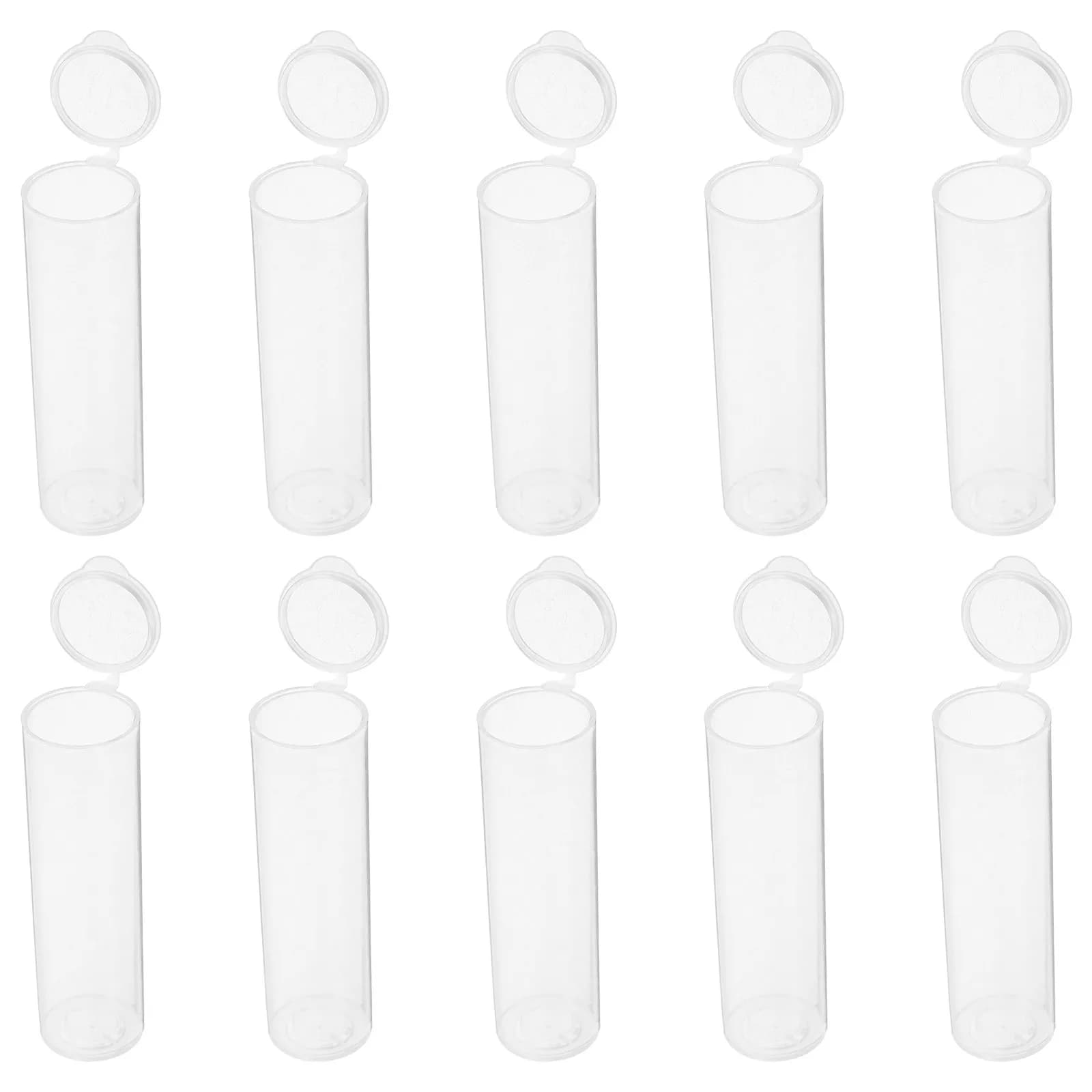 10Pcs Plastic Wipes Packaging Barrel Versatile Refillable Wipe Box for Cotton Pads Towels Travel Wipes Case Home Office