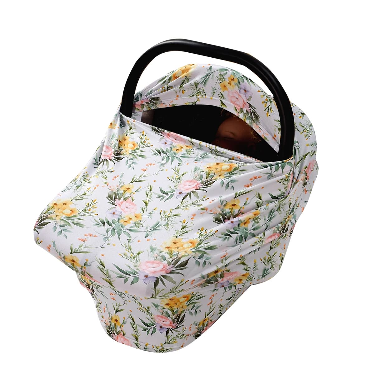 Happyflute Mamma Sciarpa per allattamento Allattamento al seno Copertura per la privacy Seggiolino auto per neonati Passeggino Copertura per l'allattamento del bambino Coperture per allattamento universali