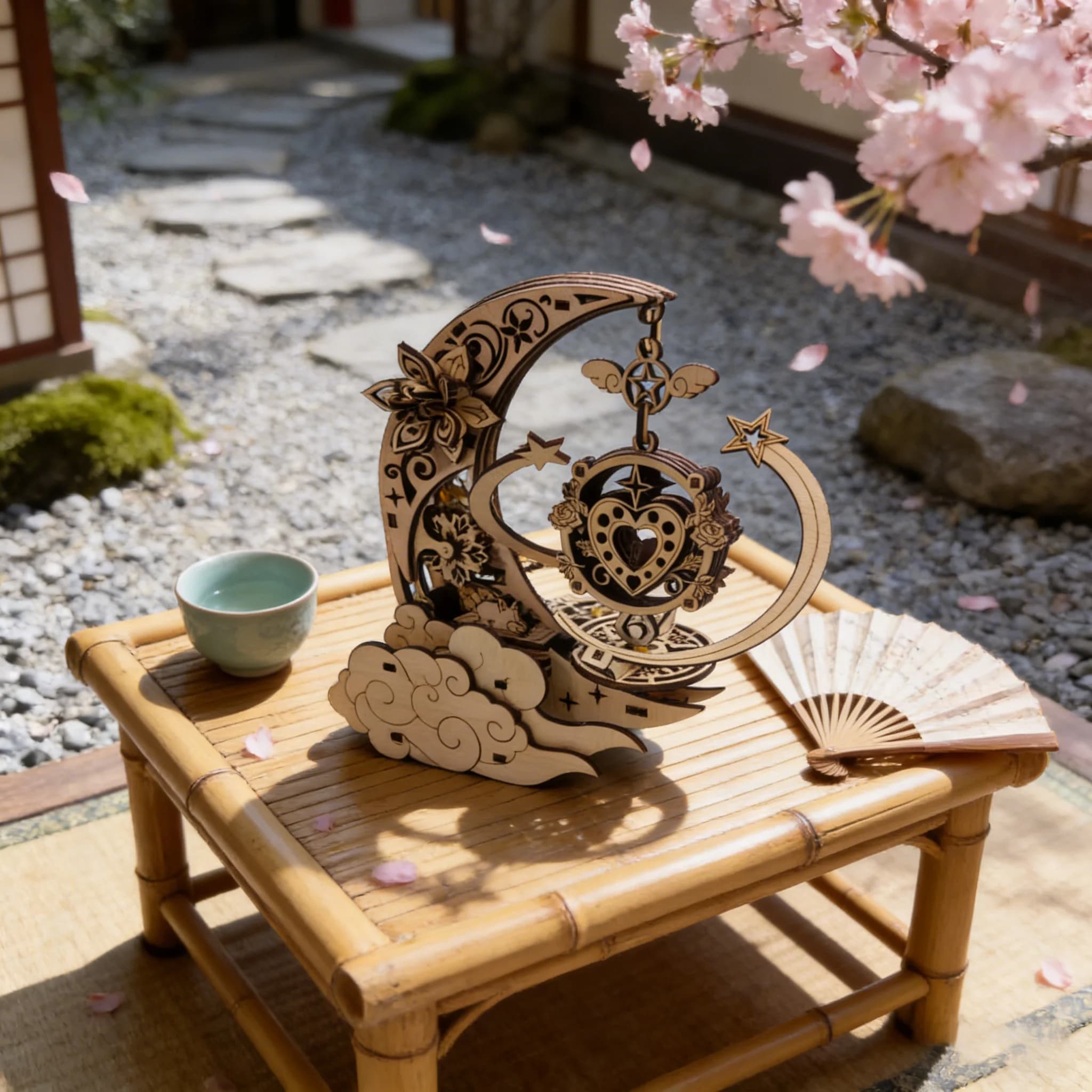 Puzzle 3D in Legno 'Notte di Mezza Estate', Modello in Scala, Kit Fai-da-Te, Regalo Artigianale, Decorazione per la Casa, Giocattolo da Assemblare