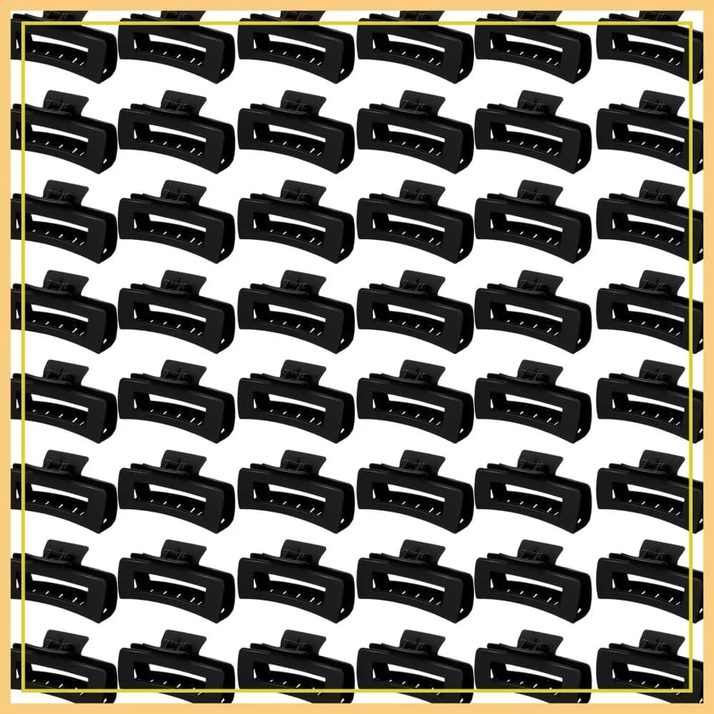 48 Pcs 4.1 Inch Rectangle Hair Claw Clips, Strong Hold Non-Slip Jaw Clips for Thick Long Hair, Women Accessories