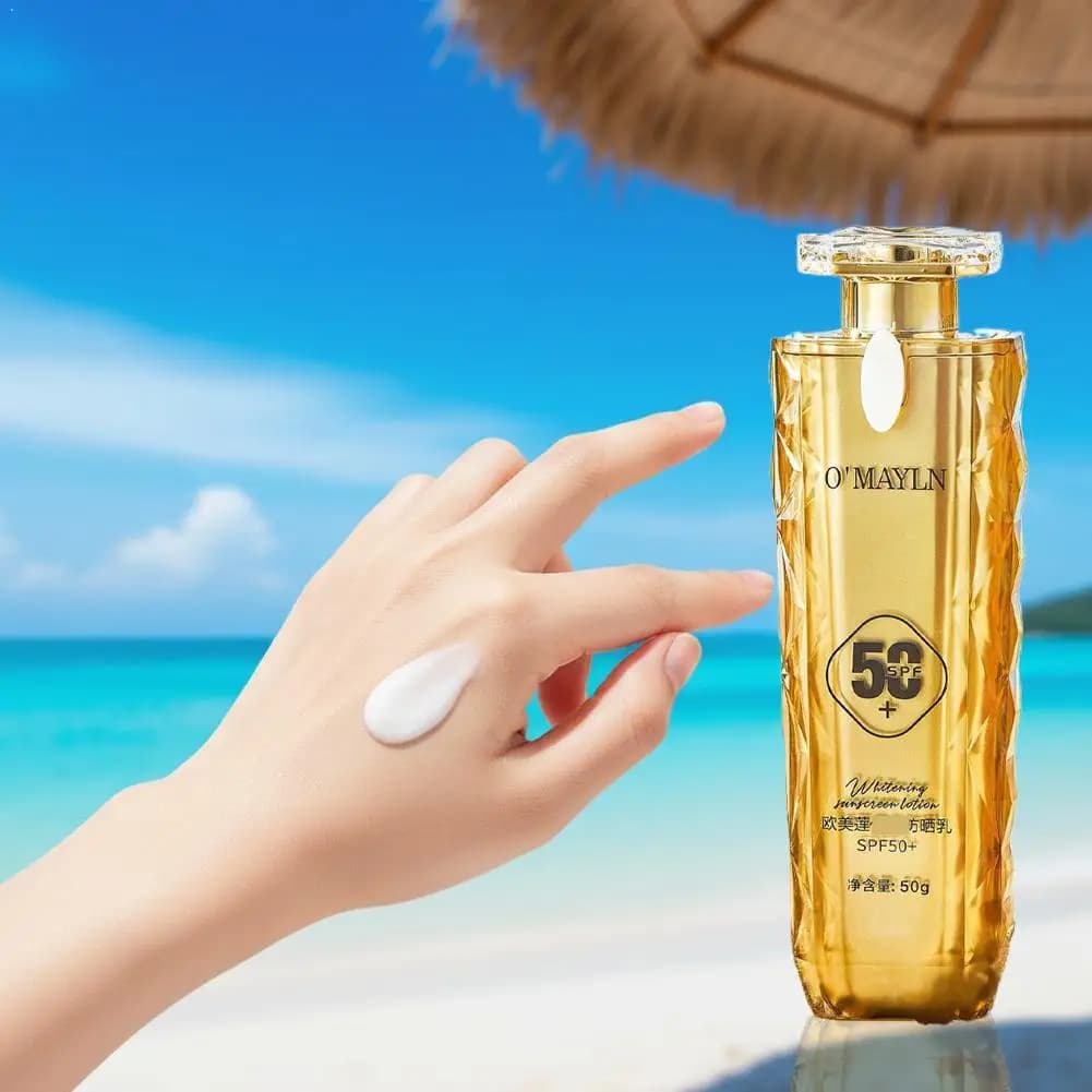 Summer Sunscreen SPF50+ Moisturizing Nourishing Waterproof UV Resistant Refreshing Concealer Face Cream Korea Skincare Cosmetics