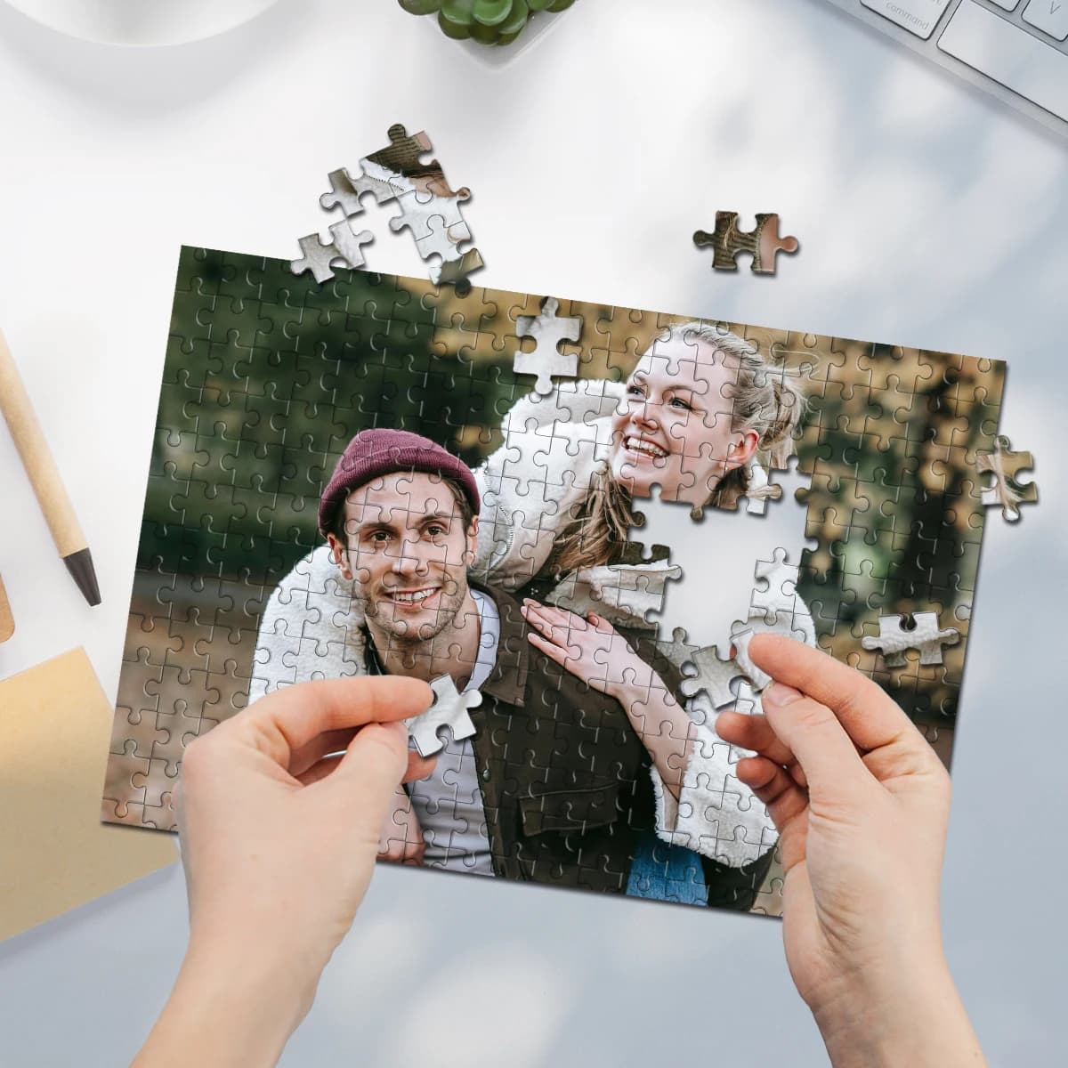 35/300/500/1000pcs Personalized Custom Photo Puzzle couple photos Education Puzzle Toy wooden Puzzle