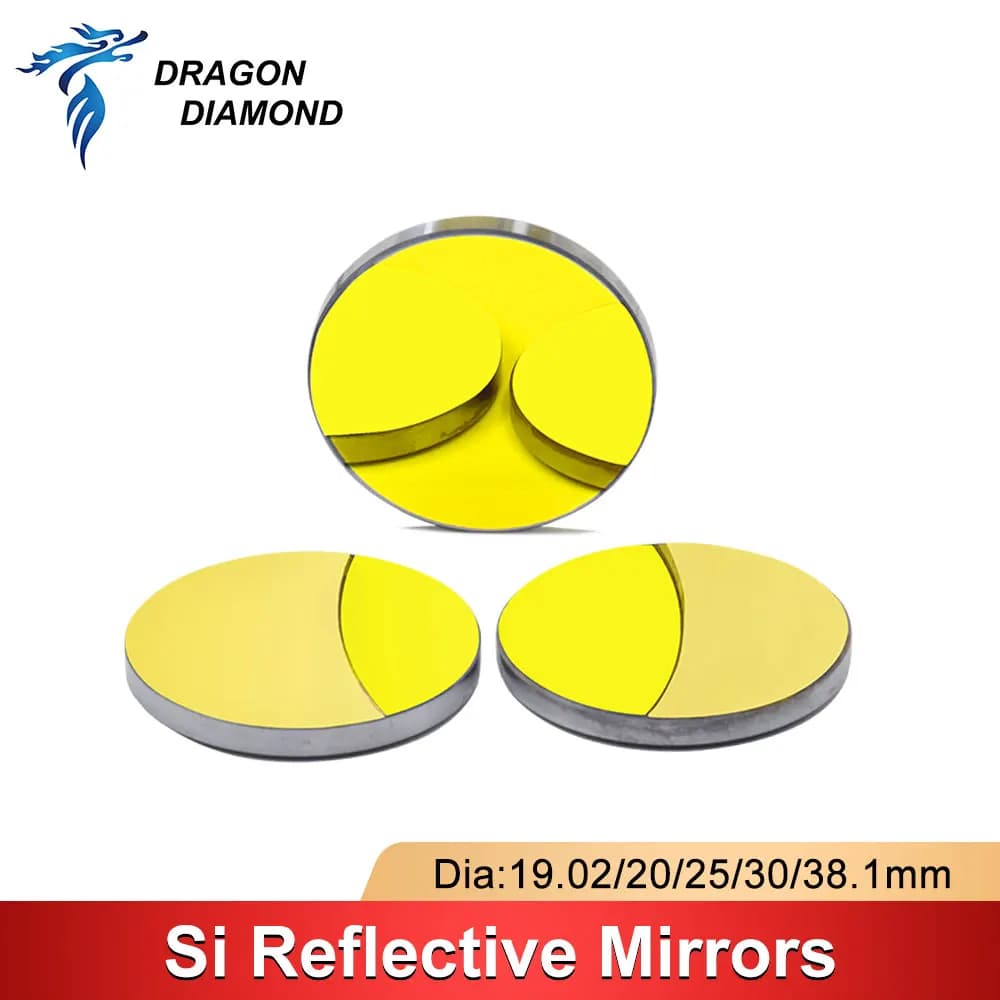 DRAGON DIAMOND 3pcs specchi riflettenti Laser CO2 in silicone Dia.19.05/20/25/30 /38.1mm per macchina per incidere di taglio Laser