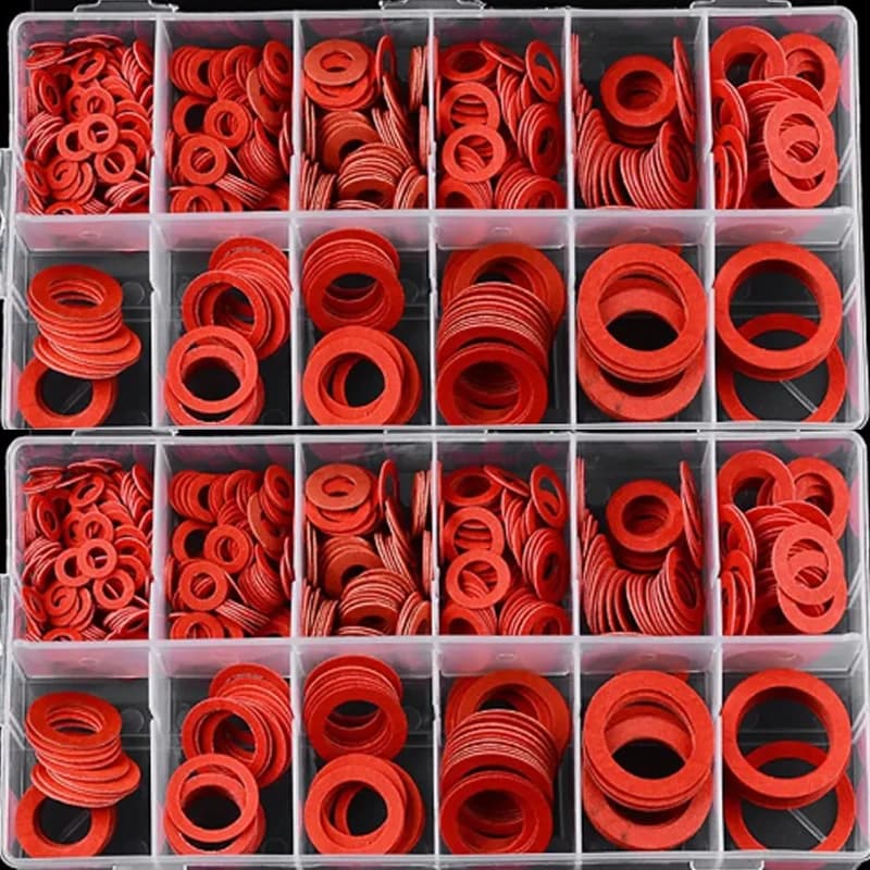 600 Pz M10 M12 M16 M20 M22 M25 M32 Plate Washer Steel Red Paper Fiber Insulating Washer Ring Fissing Tenuta Plate Distant Tools Set