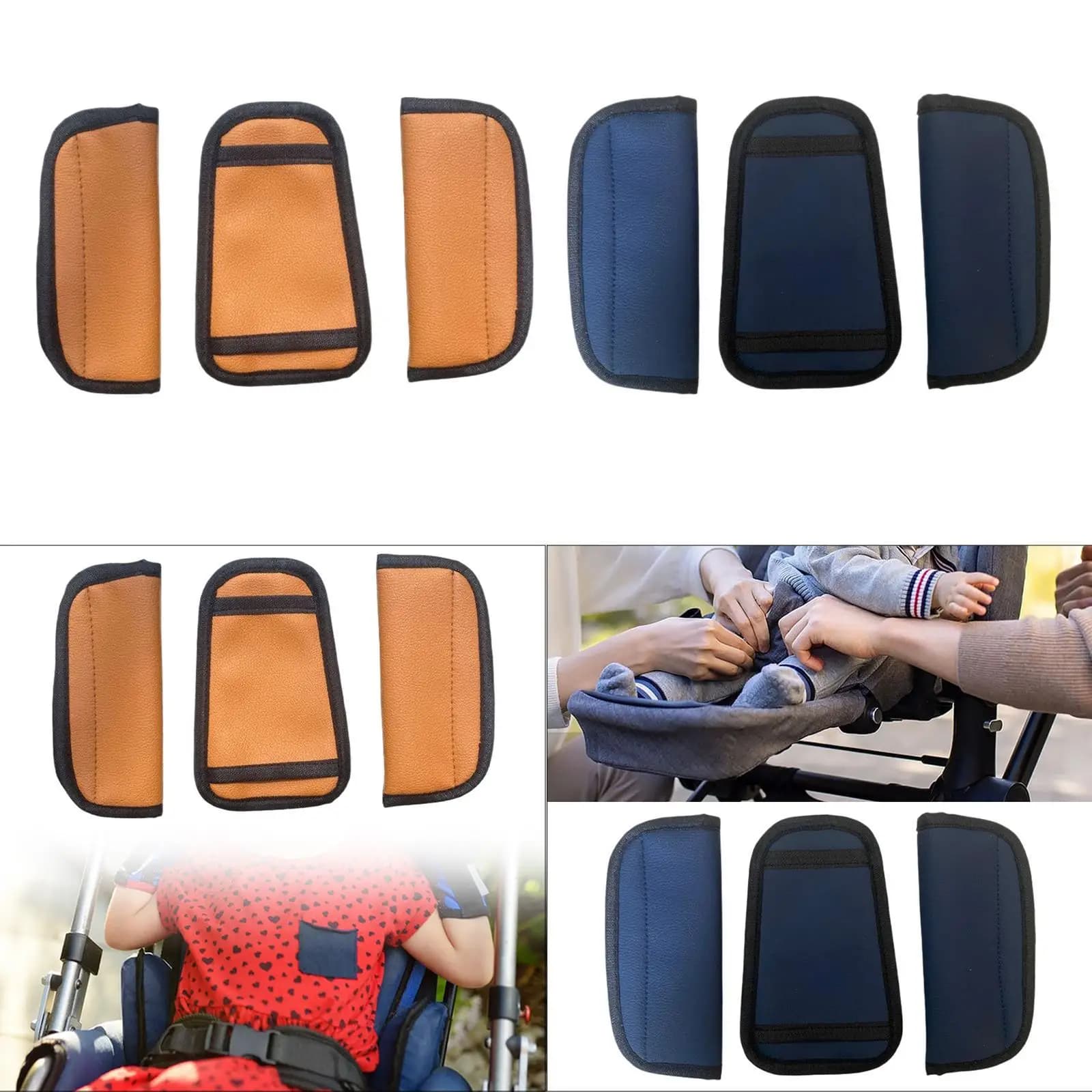 Copri tracolla per passeggino con imbottitura sul cavallo Cuscinetti per tracolla per auto per auto da esterno