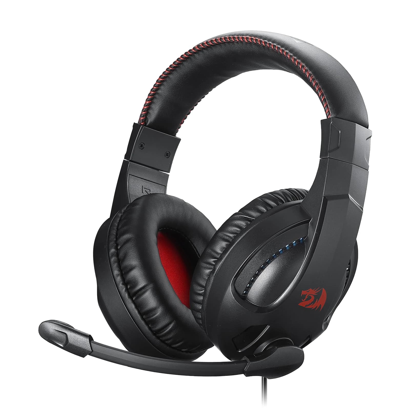 Redragon H211 Cronus Cuffie da gioco cablate bianche, audio surround stereo, microfono con cancellazione del rumore, retroilluminazione RGB dinamica,