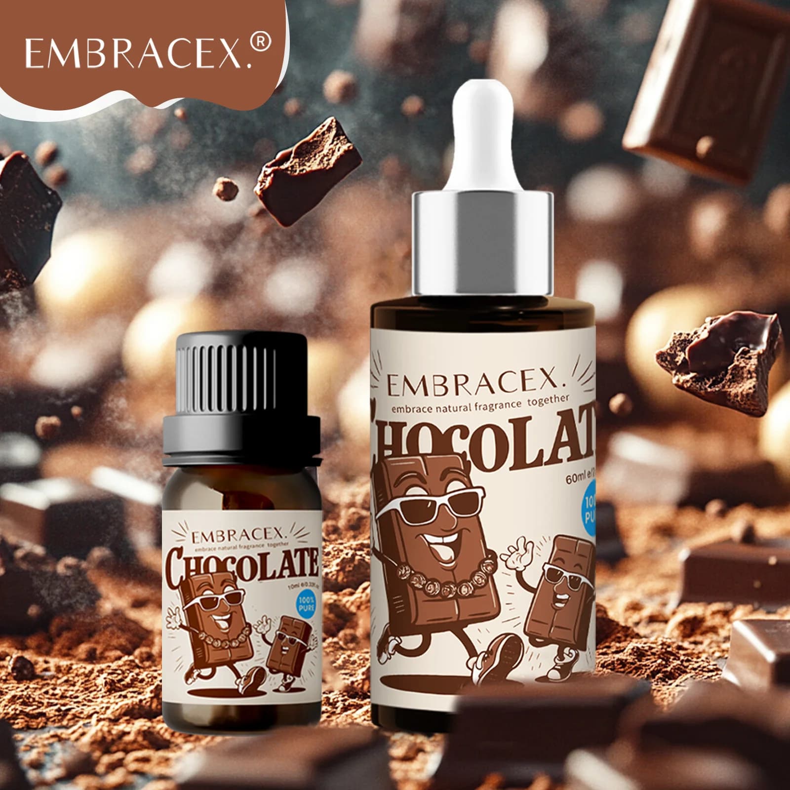 10ml 60ml Essential Oils Chocolate perfume Sweet fragrance Chocolate perfume Aromatherapy for car for gift