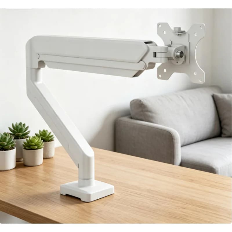 Supporto per Monitor Singolo Essenziale per Casa, Adatto a Schermi da 32 Pollici, 19,8 Libbre, Supporto da Scrivania Regolabile per Computer