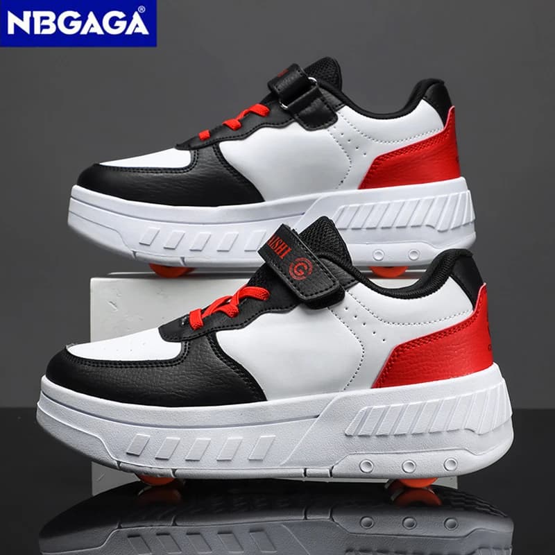 Detachable ultralight roller skates for students with four wheels, children's walking shoes, outdoor sports shoes, gifts for girls and boys