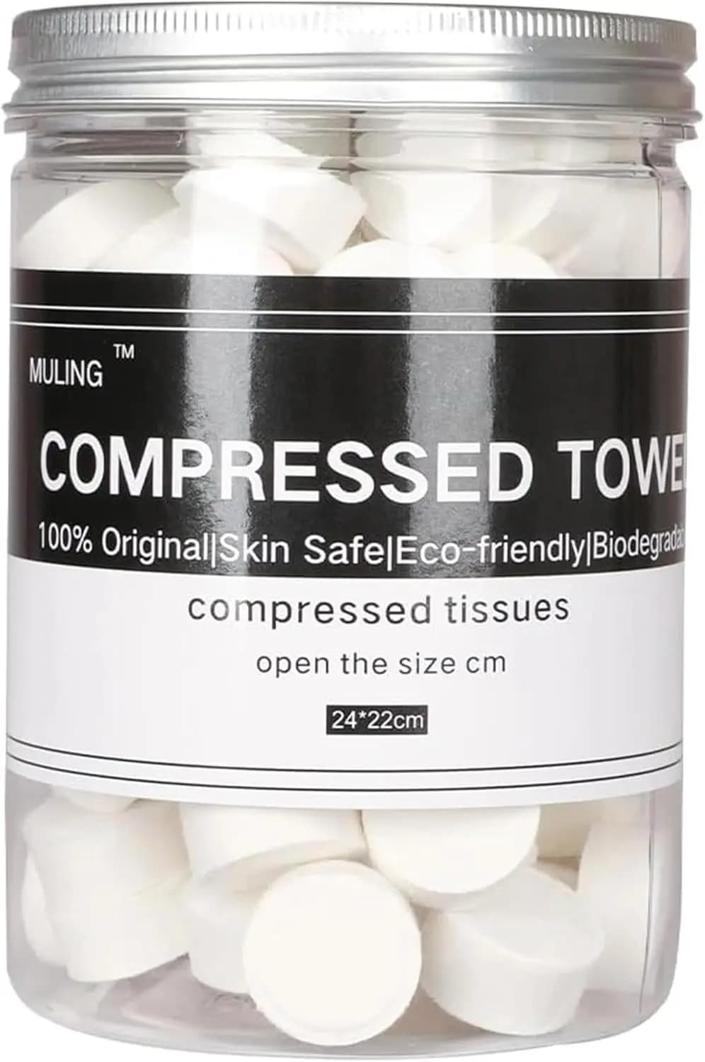 100PCS Compressed Towels Mini Coin Tissue for Travel, Sports, Home