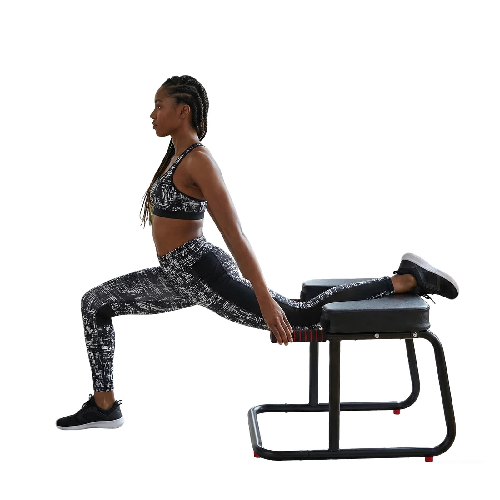 Headstand Yoga bench with Anti-slip Mat, Headstand Yoga Stool with Metal Frame and PU cushions for Training, Fitness and Gym