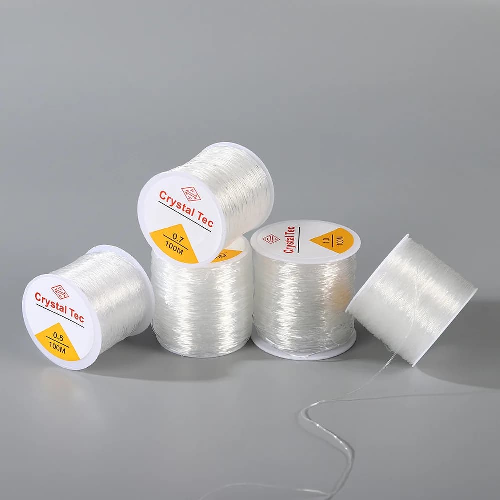 0.4-1.0mm Elastic Crystal Jewelry Cable String for beads Durable and elastic cords for creating jewelry with DIY necklace bracelet