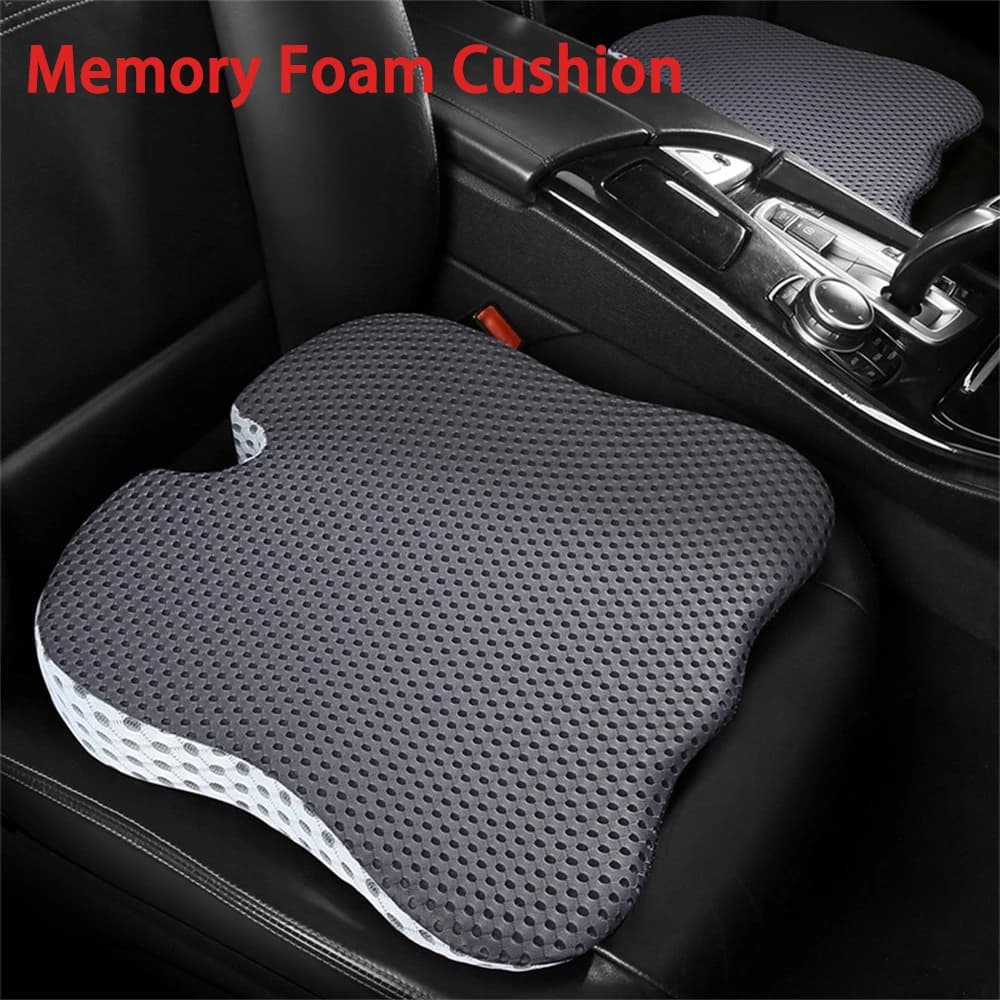 Cuscino del sedile con cuneo per auto per sedile del conducente dell'auto Sedia da ufficio Sedie a rotelle Cuscino del sedile in memory foam-Supporto ortopedico ergonomico