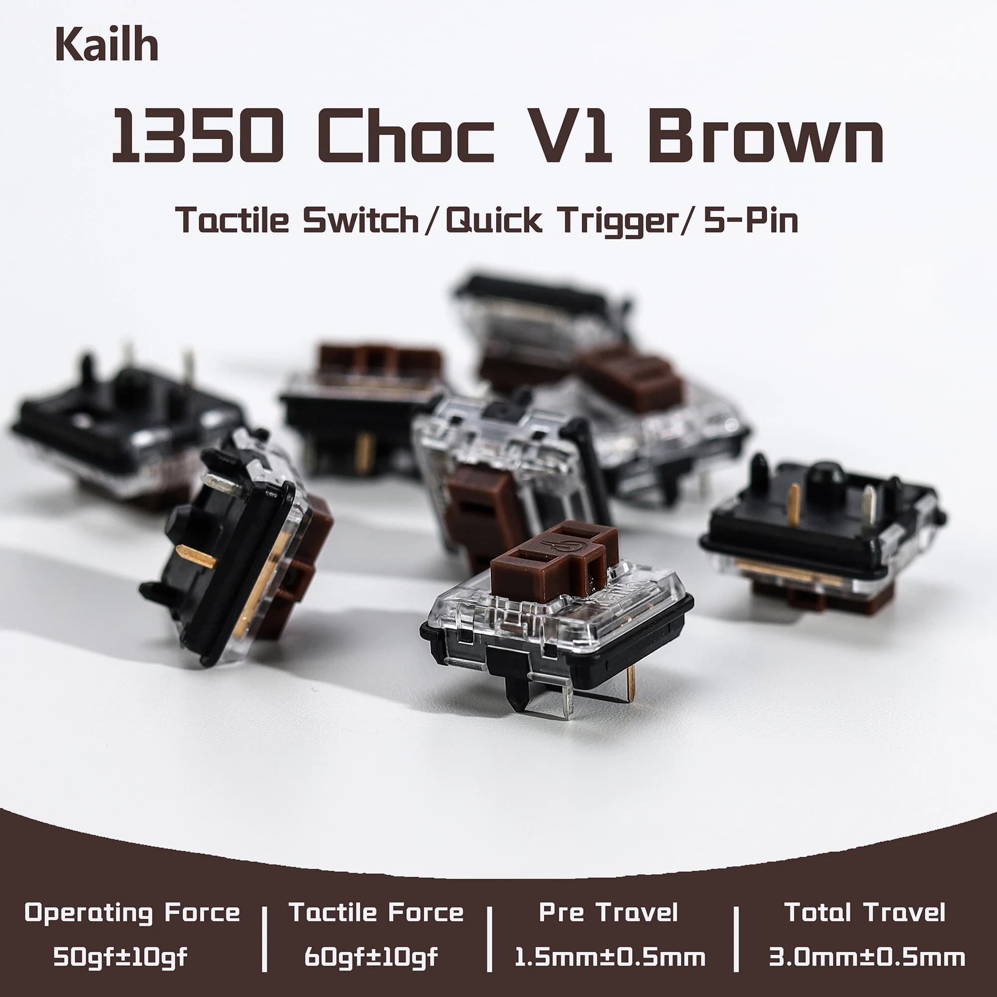 Hitbox Controller with Marrone Switch Kailh 1350 Choc V1, Low Profile Tactical Switches for Gaming Mechanical Keyboard