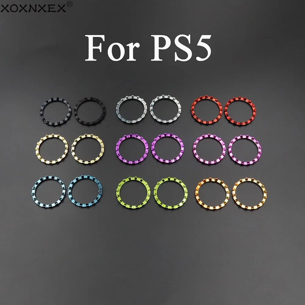 1/3/5/10 Paia di Accessori di Ricambio Anelli Cromati per Thumbstick del Controller PS5