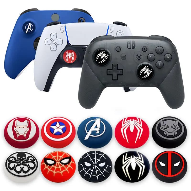 Thumb Stick Grip Cap Per Sony Playstation 5 4 PS5 PS4 PS3 XBOX Switch Pro Controller Joystick Custodia protettiva in silicone morbido