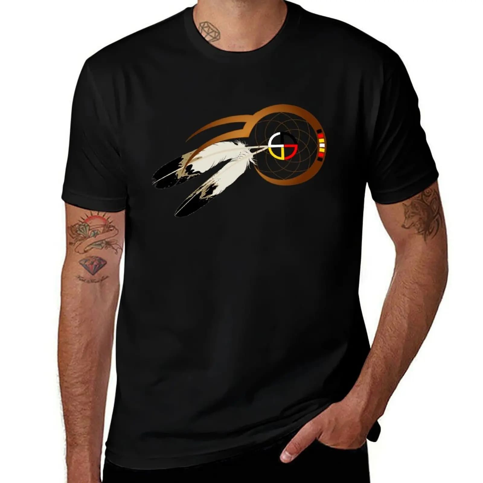Dream catcher T-Shirt Comfortable Workout Short Sleeve Shirt T-Shirt