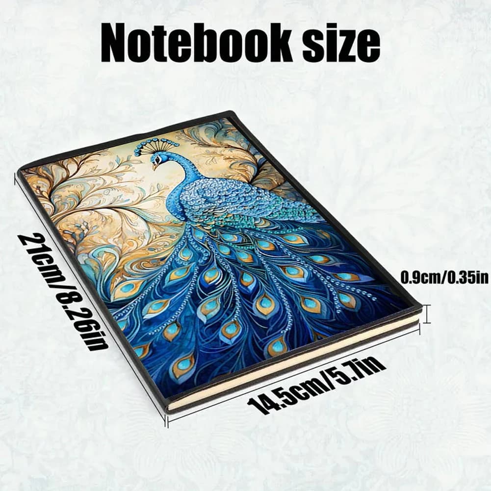 Nature & Floral Diamond Painting Diary Book (50 Pages A5 No Lines) 50 Pages Crystal Notepad Sketchbook Holiday Birthday Gift