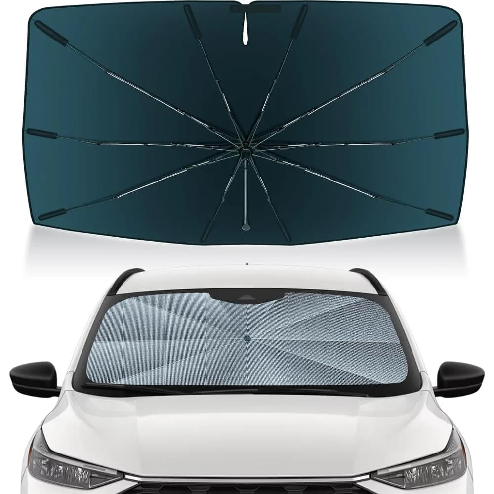 Ombrello parasole per parabrezza per accessori Ford Escape 2020-2025, materiale di cristallo di ghiaccio aggiornato, ombrellone per ombrellone facile da montare