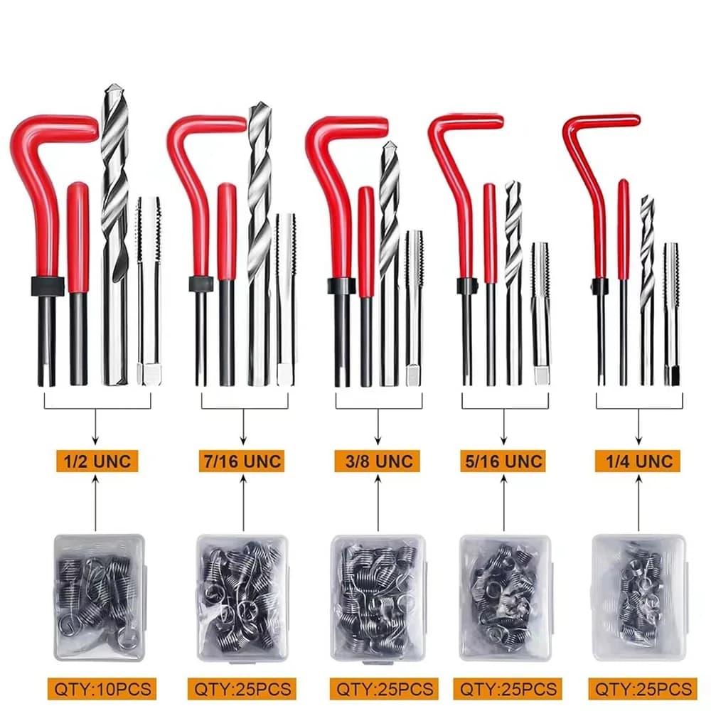 Set of fast repair tools for damaged nut thread Car Screw Faucet and Alestore Automatic maintenance accessory for vehicle maintenance
