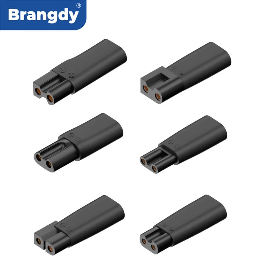 Brangdy replacement charging adapter 6 pcs type C suitable for all types of electric haircuts, regulatory, razors, desk lamps
