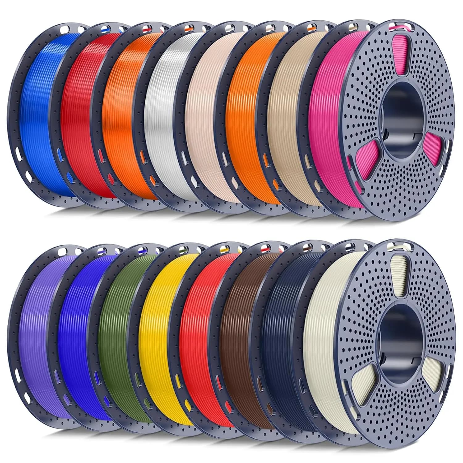 ^For SUNLU PLA+2.0 Filament 1.75mm Bundle, 250g Spool, 16 Rolls