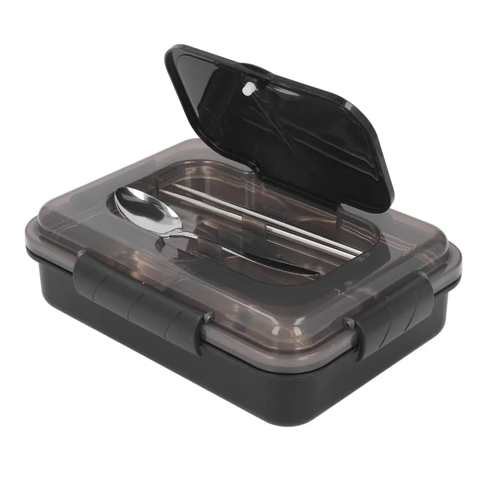 Portable 304 Stainless Steel Lunch Storage Container 4 Compartments 1000ml Compartment Lunch Box Food Container For Travel