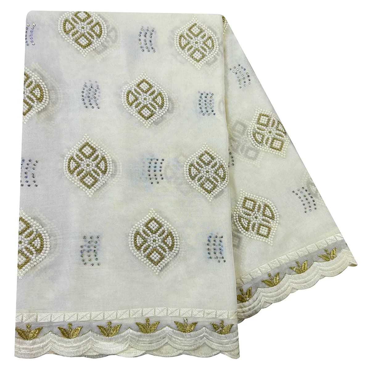 New Small Flower Embroidered Sequined Headscarf Shawl Hijab African Muslim Women Scarf Cotton Fabric Dubai Style Prayer Scarf