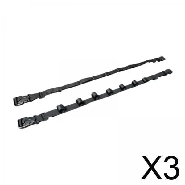 3x 2 Pieces Fishing Belts Resistant for 7 Canes, for Exterior and Garage