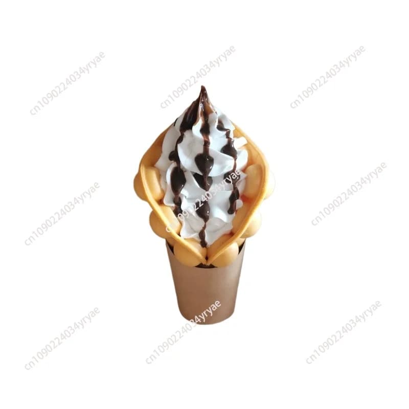 Stampo in plastica per finte uova finte, simulazione di cioccolato, waffle a bolle, modello di gelato, decorazione per vetrine, artigianato, oggetti di scena fotografici