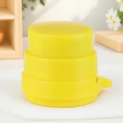 Cucitrice Tascabile Senza Graffette, Rilegatrice Portatile Ecologica per Documenti e Conti, Colore Casuale