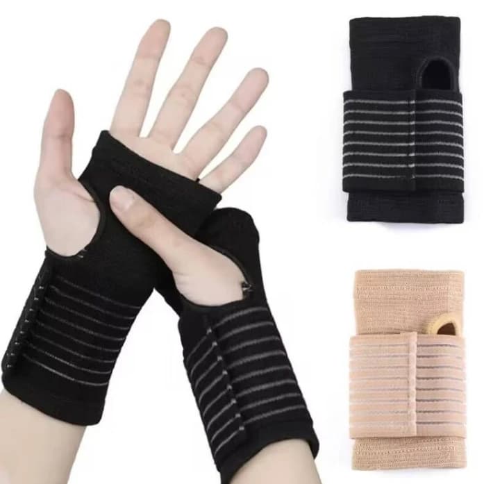 1 paio di braccialetti morbidi regolabili per palestra, polsino sportivo, protezione carpale, cinturino avvolgente traspirante, supporto per il polso