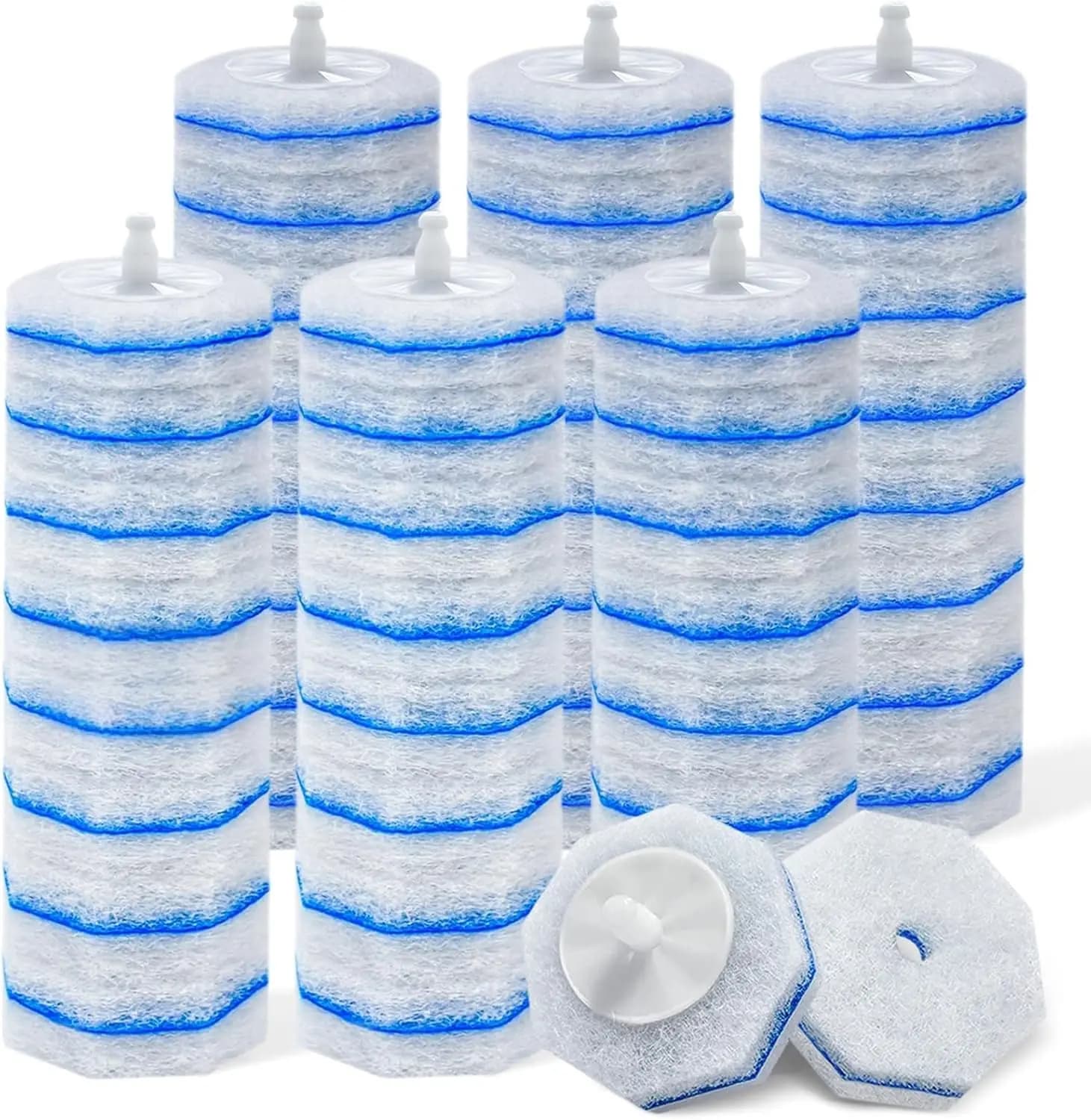 50 Ricariche per Spazzola WC Usa e Getta per la Pulizia di Toilette e Bagno