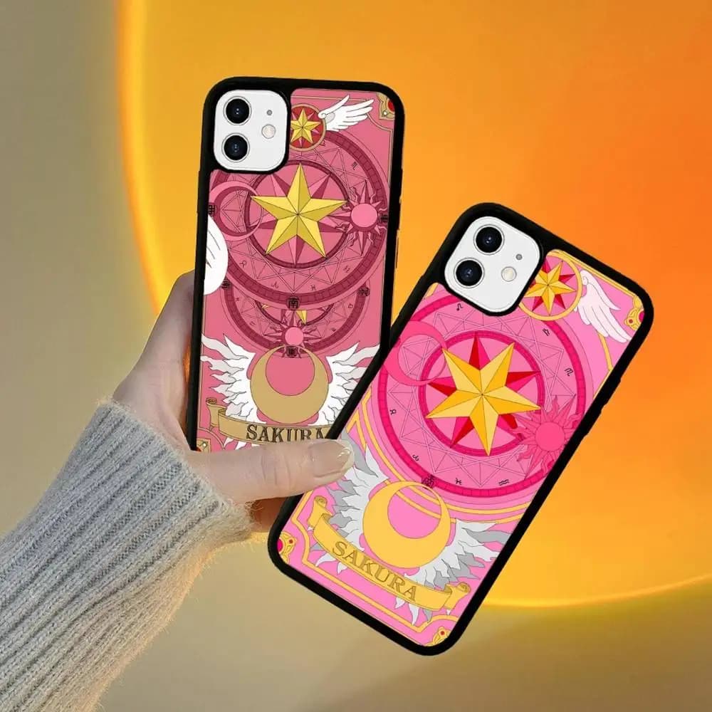 CardCaptor Sakura Anime Phone Case For IPhone 17 Pro 16 Plus 16 Pro Max 15 14 13 12 11 PC+TPU Back Cover
