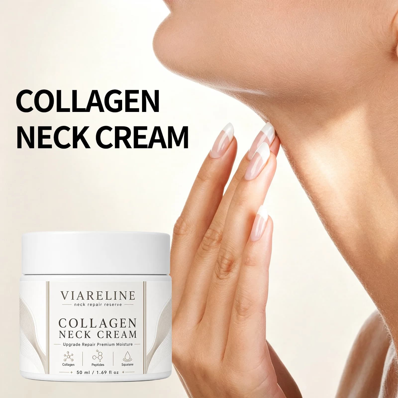 Collagen Neck Cream Deeply Moisturizing Firming Lifting Anti Aging Eliminate Neck Fine Lines Anti Sagging Nourishing Neck Care