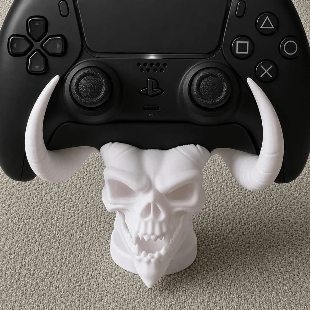 3D Printing Game Controller Display Stand Space-Saving Universal Horned Devil Stand Creative Controller Holder for PS5/4