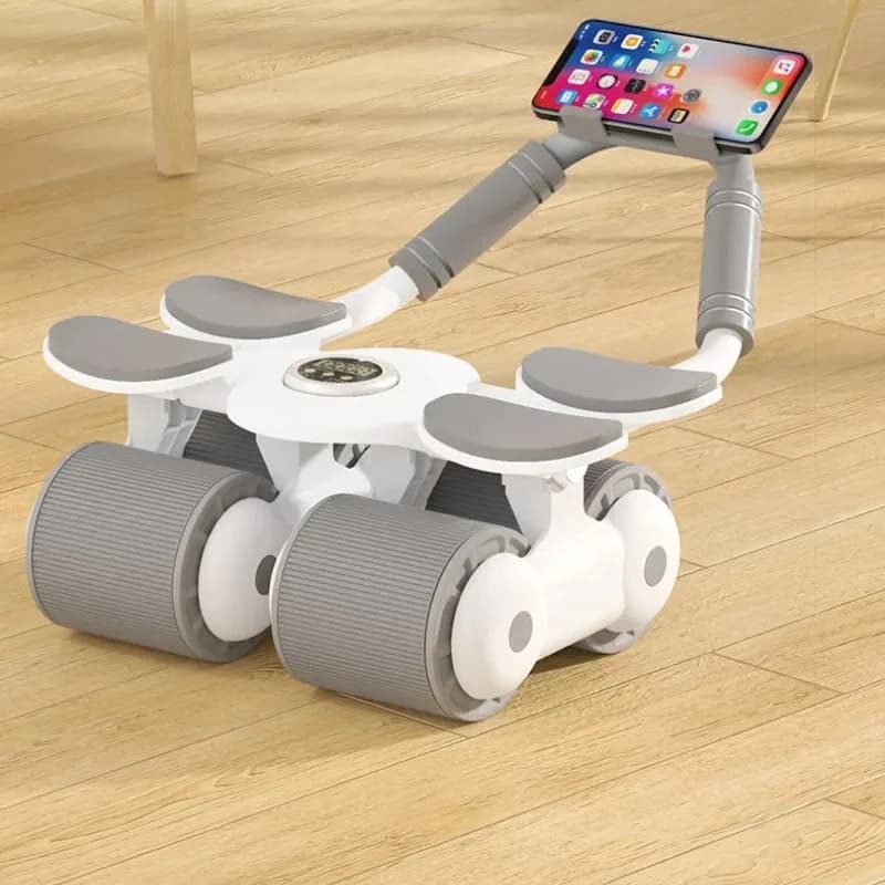 Multifunctional Auto Rebound Abdominal Wheel Ab Roller Trainer Weight Loss Body Building Home Fitness Equipment
