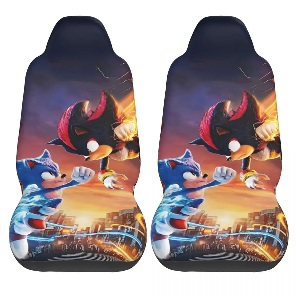 Sonices The H-Hedgehogs Car Seat Covers Polyester Comfort Car Seat Covers 2 pcs Cute Winter Cover