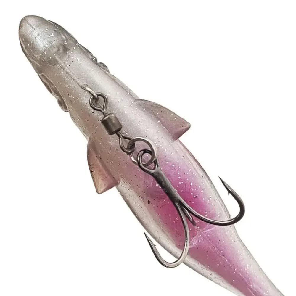 Con acqua salata gancio d'acqua dolce esche da pesca morbide 9 cm/9 g 12,5 cm/21 g occhi 3D pesci artificiali in silicone Swimbait